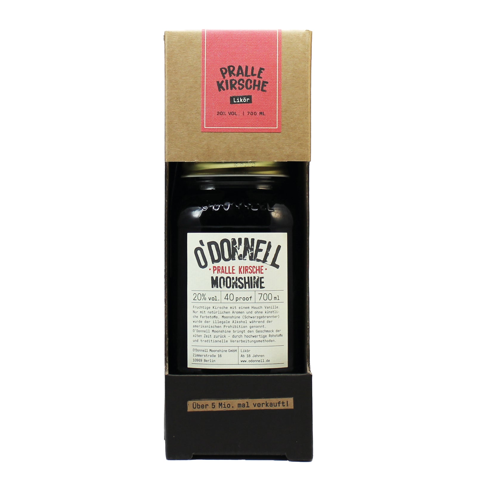 O'Donnell Moonshine Pralle Kirsche 0,7l - 20% vol.